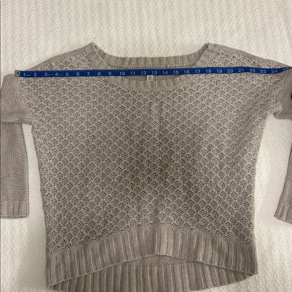 American Eagle Outfitters Taupe Knit Sweater - Size S - Picture 9 of 11